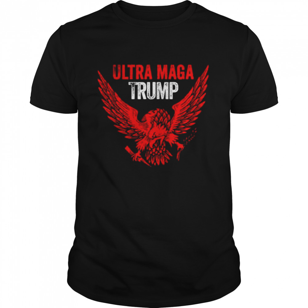 Ultra mega patriotic Trump eagle vote Trump 2024 4th of july shirt