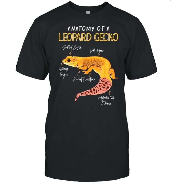 Anatomy Of Leopard Gecko Terraristics Reptiles Geckoshirt Shirt