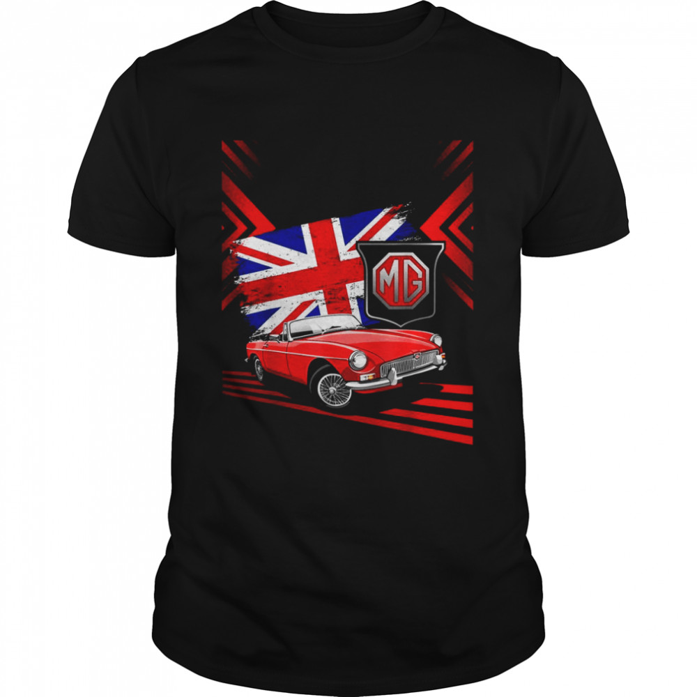 British Classic Sports Car Mg Mgb Convertibleshirt Shirt