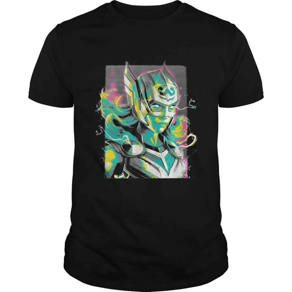 Love And Thunder Jane Foster Pastel Portrait T-Shirt