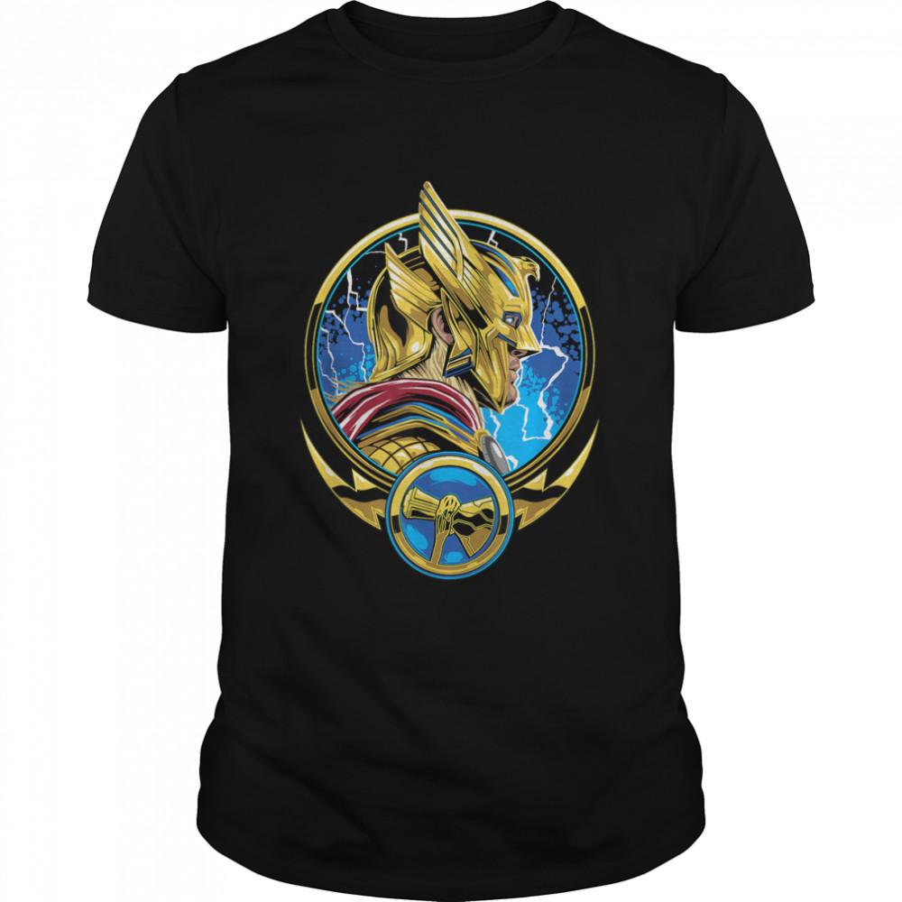 Love And Thunder Thor Circle Stormbreaker Badge T-Shirt