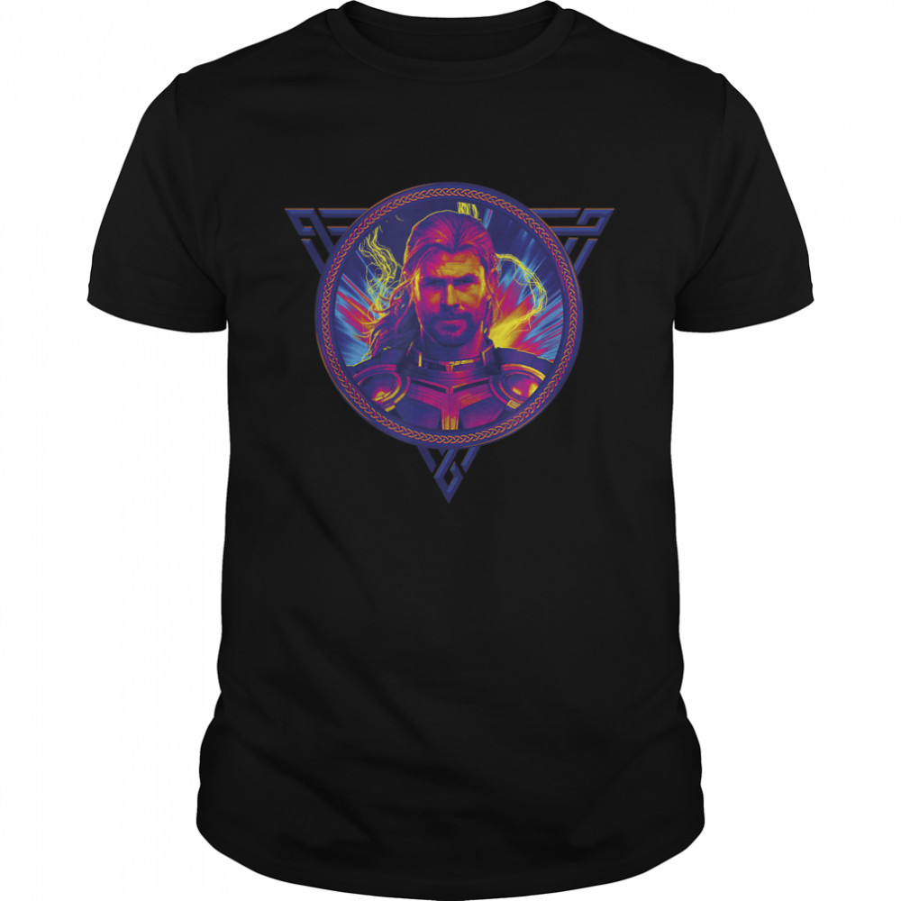 Love And Thunder Thor Explosion Portrait T-Shirt