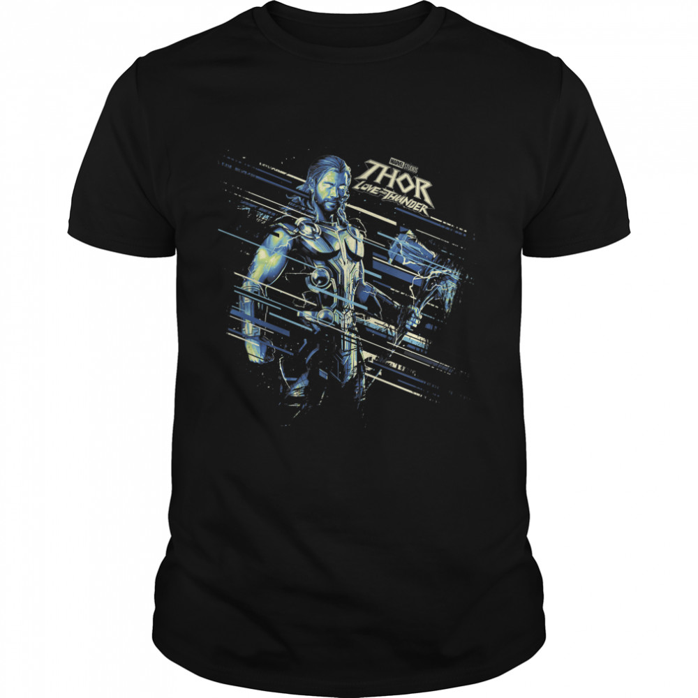 Love And Thunder Thor Slanted Stripes T-Shirt