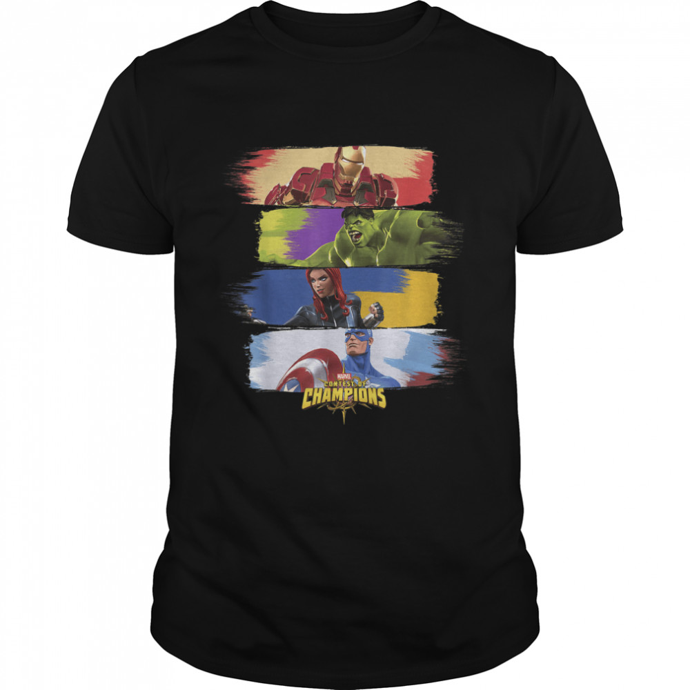Marvel Contest Of Champions Paint Splash Graphic T-Shirt