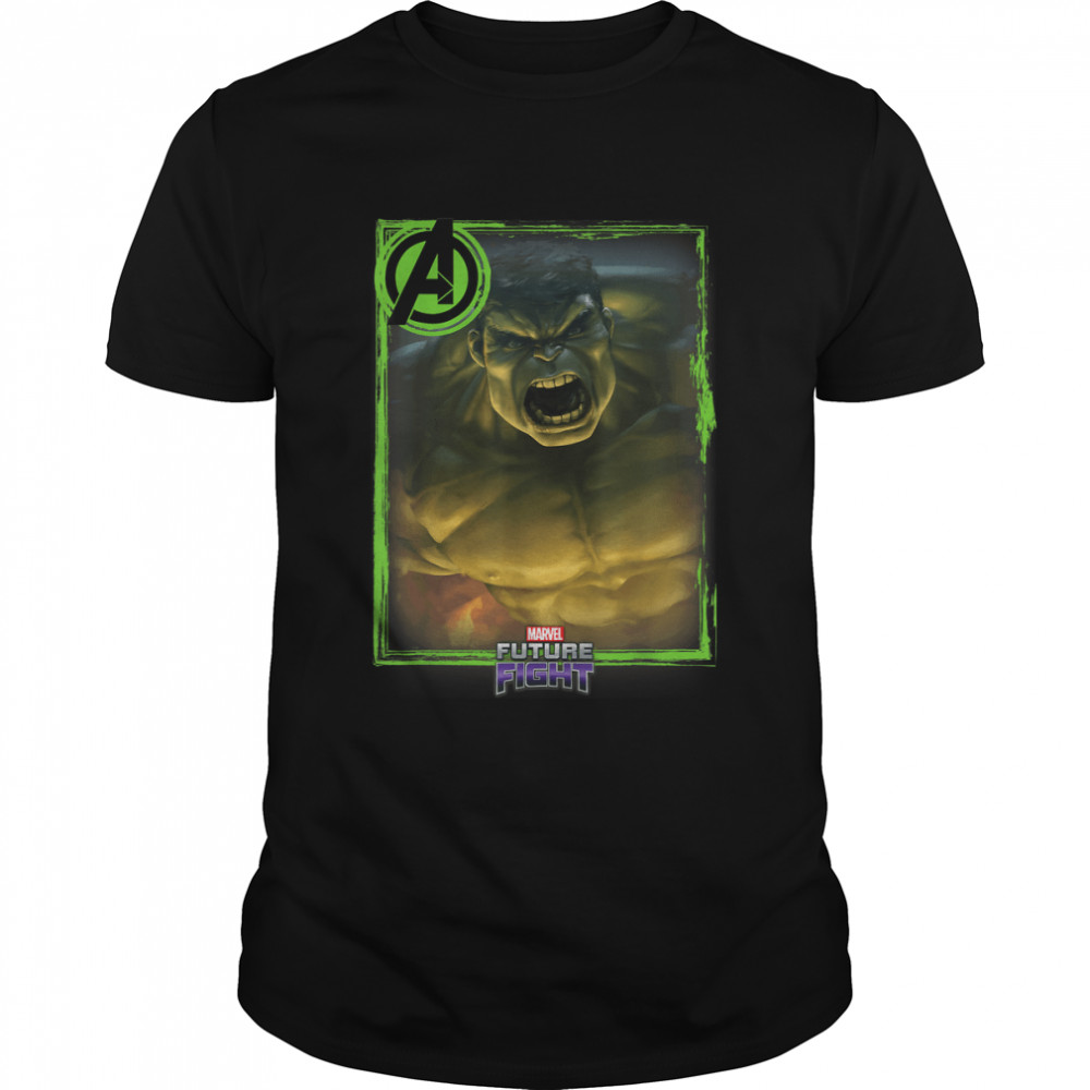 Marvel Future Fight Hulk Portrait Graphic T-Shirt