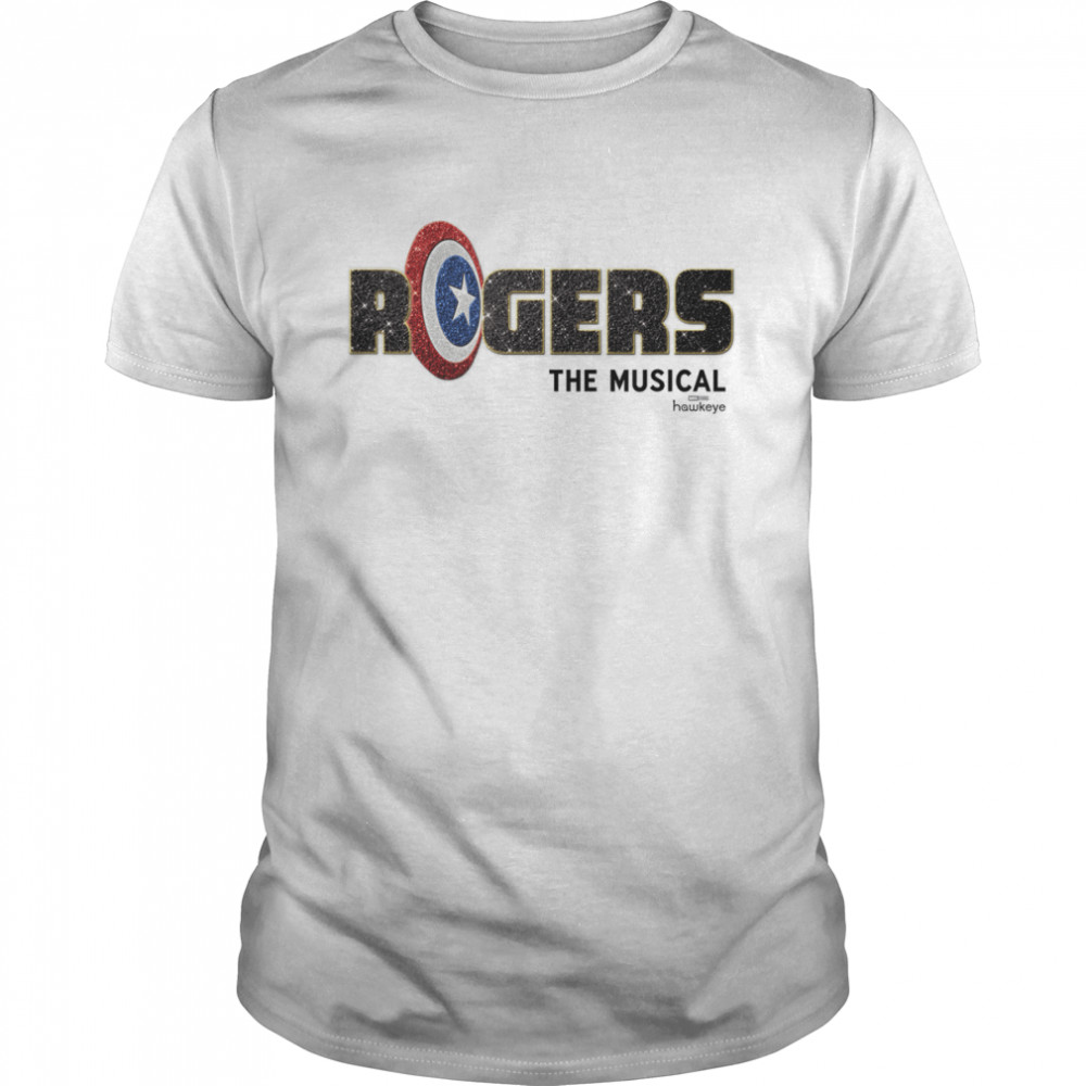 Marvel Hawkeye Rogers The Musical Logo T-Shirt