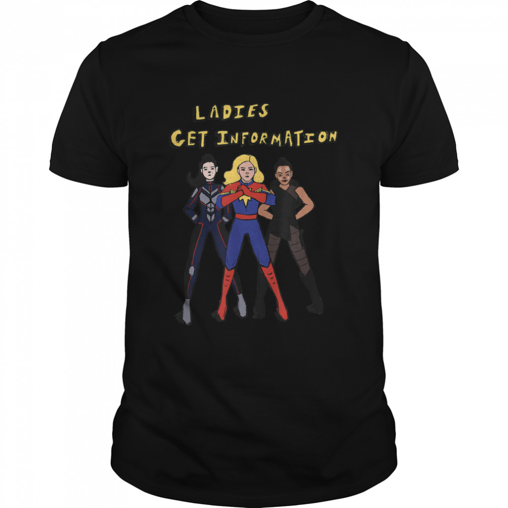 Marvel Ms. Marvel Super Heroes Ladies Get Information T- Classic Men's T-shirt