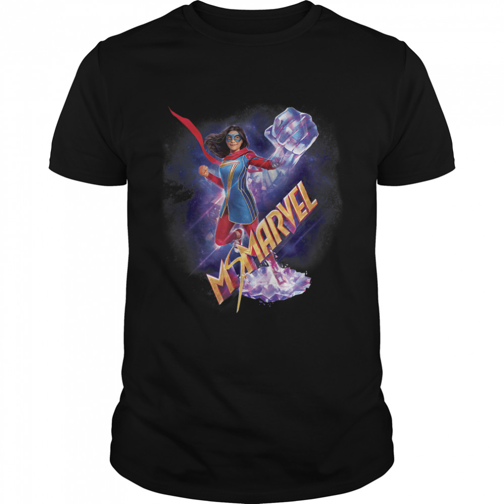 Ms. Marvel Crystal Big Fist Poster T- Classic Men's T-shirt