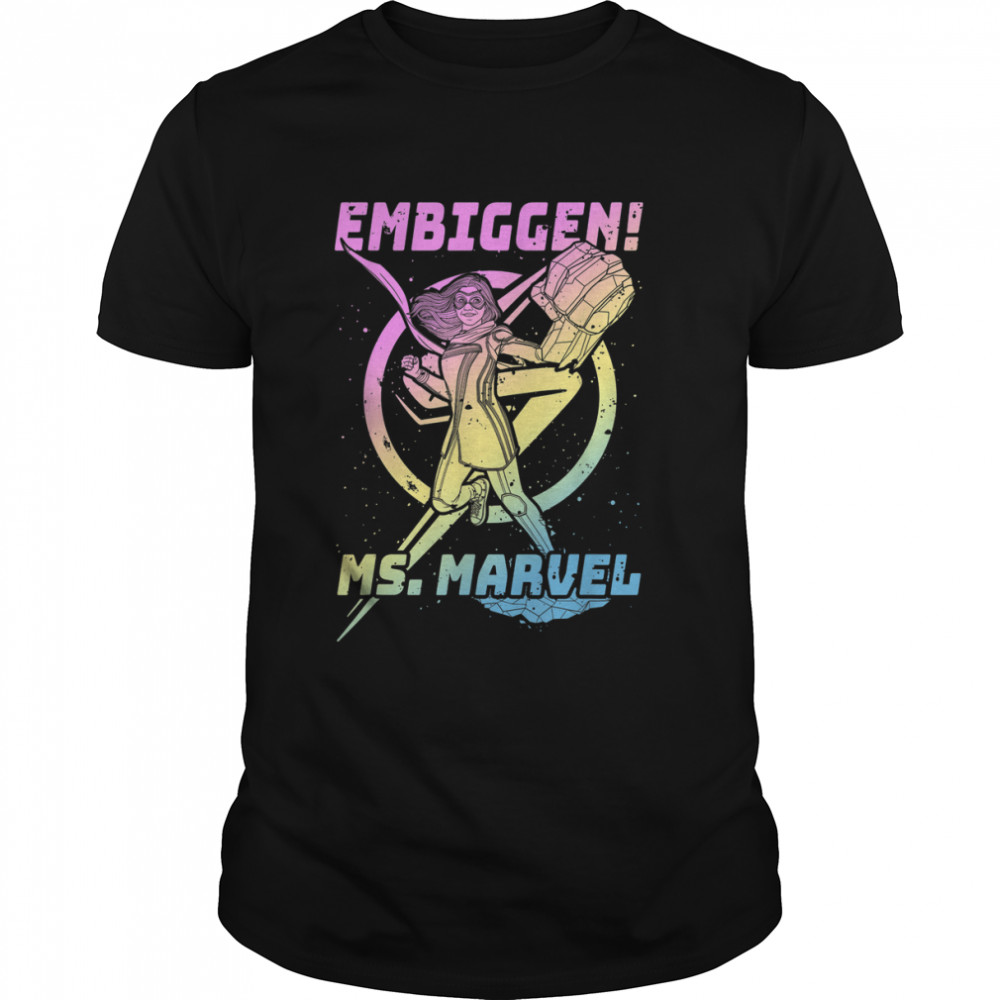 Ms. Marvel Embiggen! Gradient Ms. Marvel Poster T-Shirt