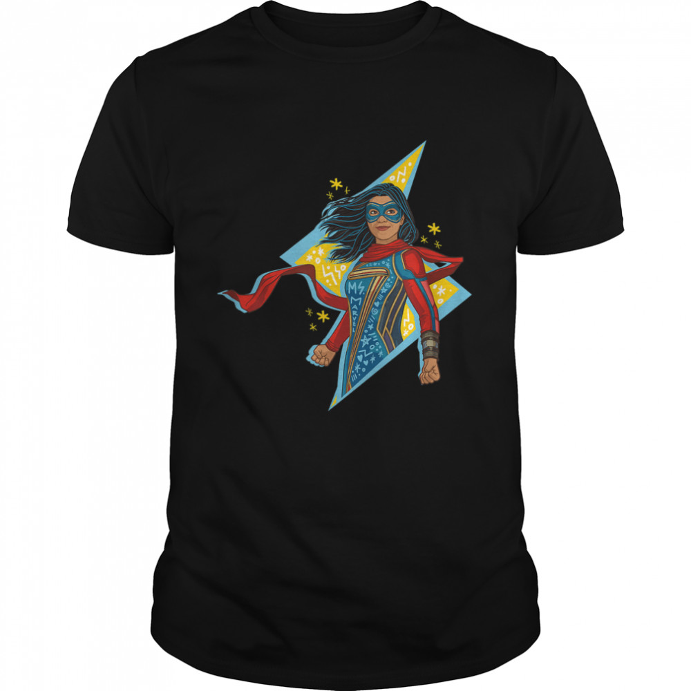 Ms. Marvel Lightning Bolt Doodle T-Shirt
