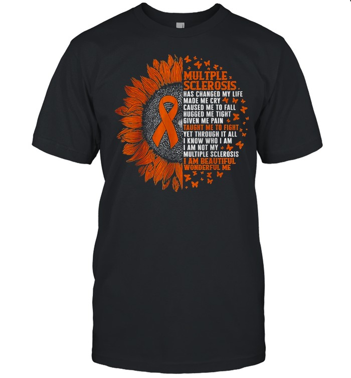 Multiple Sclerosis I’m Wonderful Me Orange Ribbon MS Fighter T-Shirt