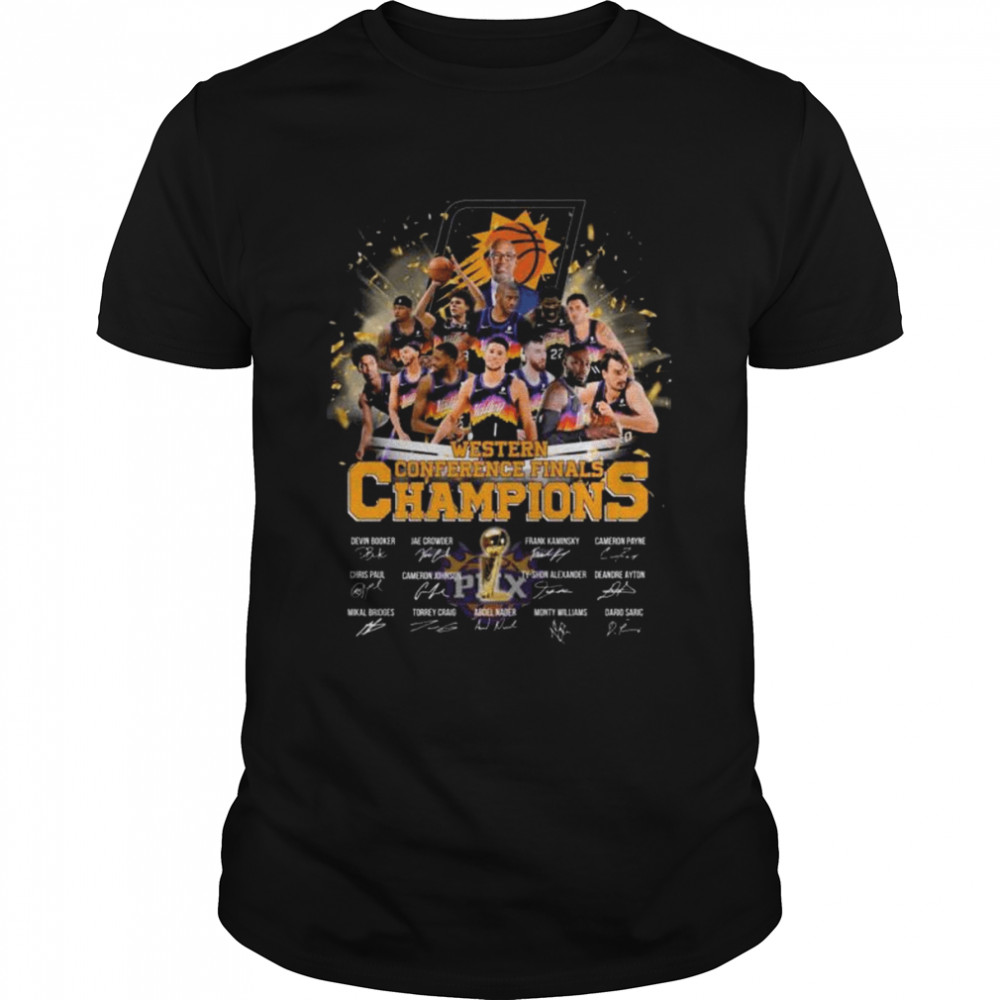 Phoenix Suns Western Conference Finals Champions Signatures Shirt