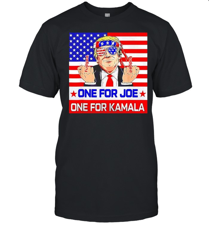 Trump One For Joe One For Kamala American Flag 2022 T-Shirt