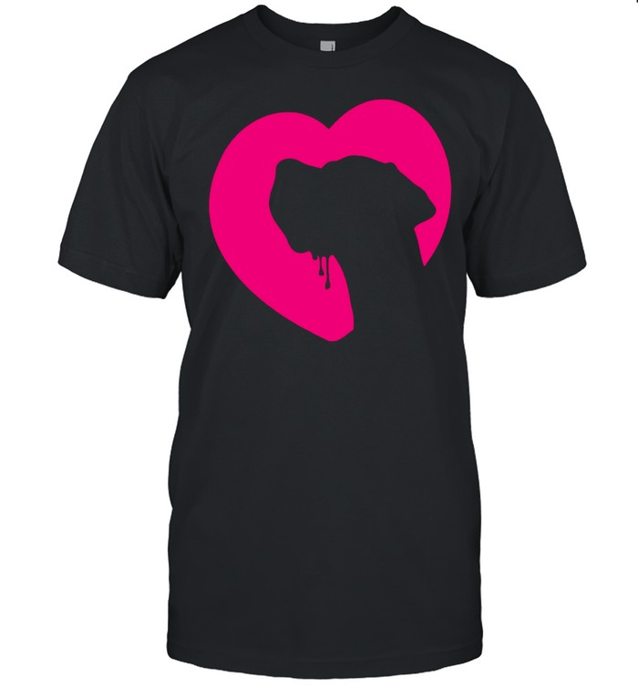 Great Dane Profile Heart PinkShirt Shirt