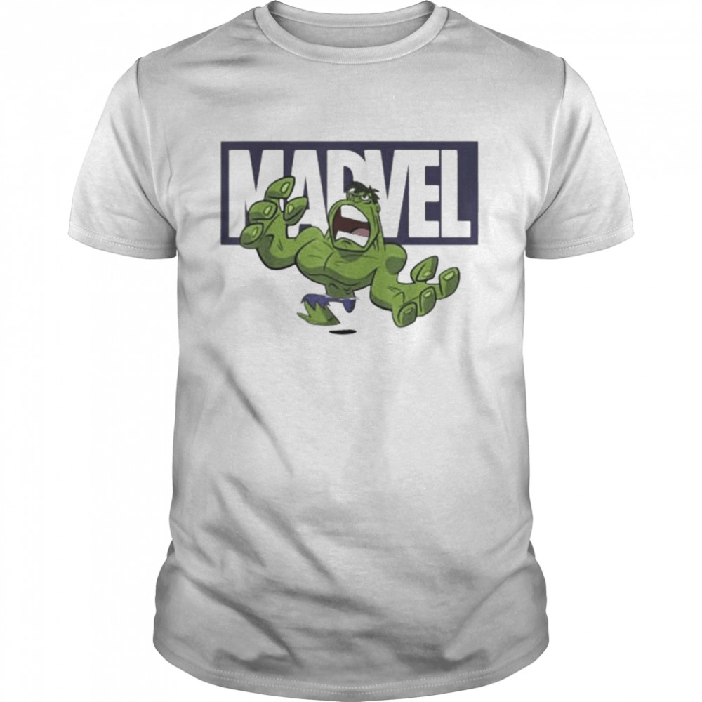 Marvel Hulk Chibi Action Pose Logo Shirt