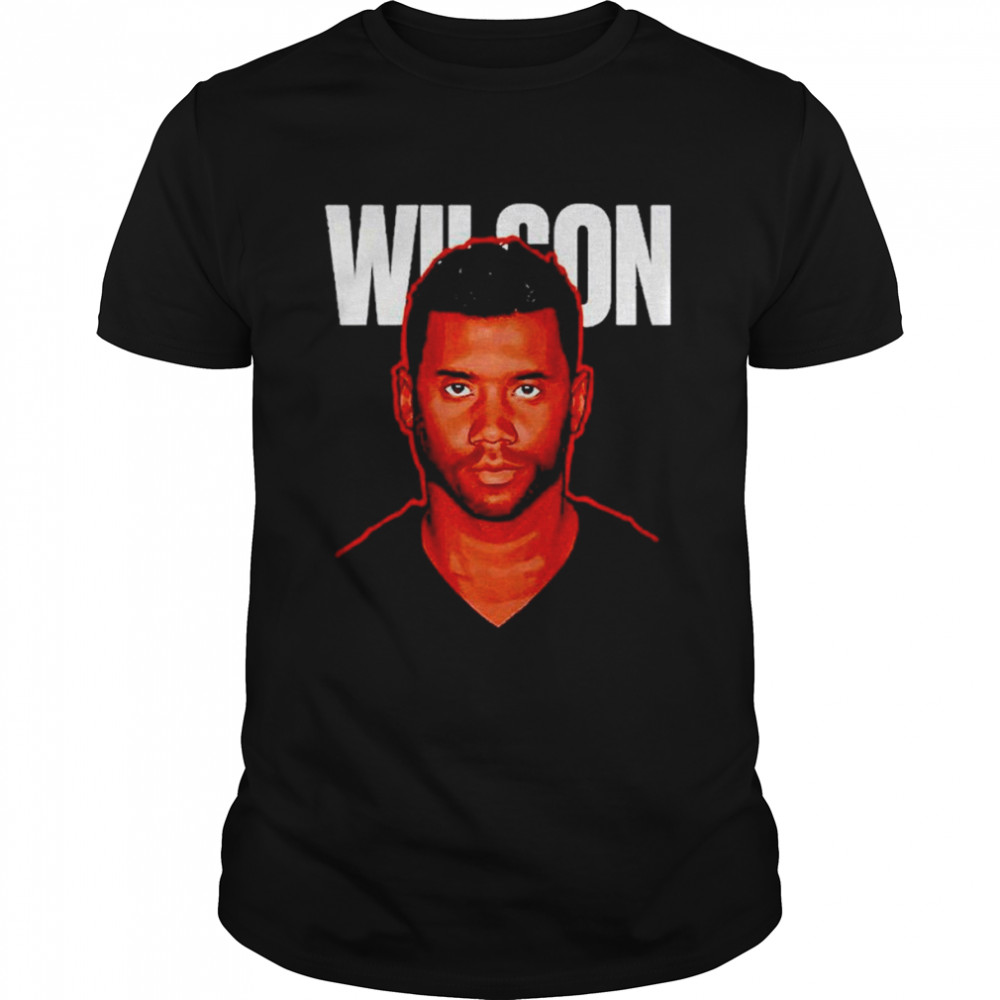 Russell Wilson Denver Game Face Football T-Shirt