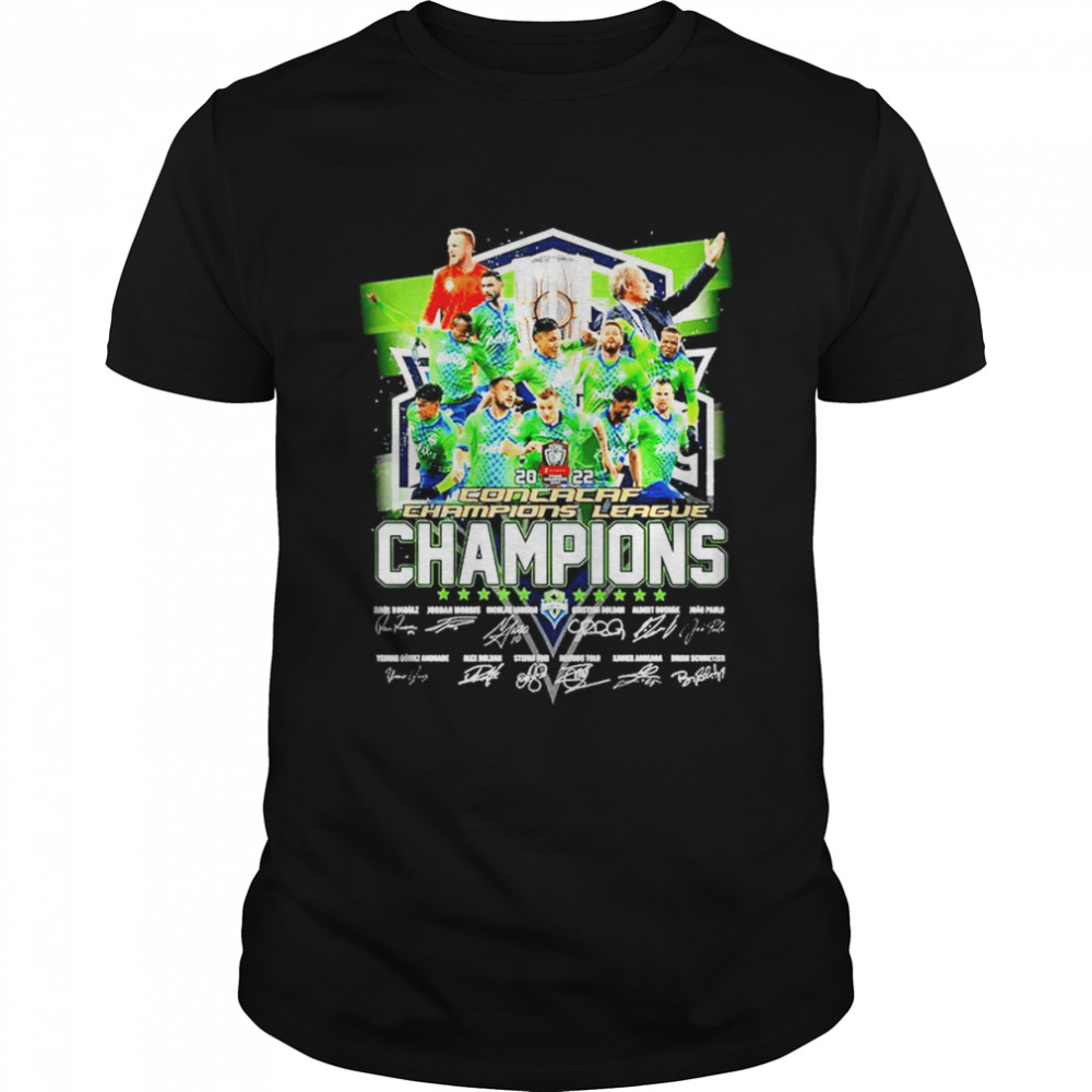 2022 Concacaf Champions League Champions Signatures T-Shirt