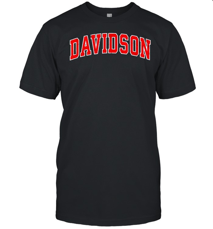 Davidson Tennessee TN Vintage Sports Design Red Design  Classic Men's T-shirt