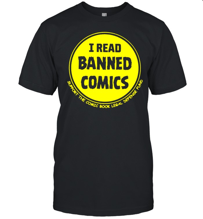 I read banned comics logo T-shirt