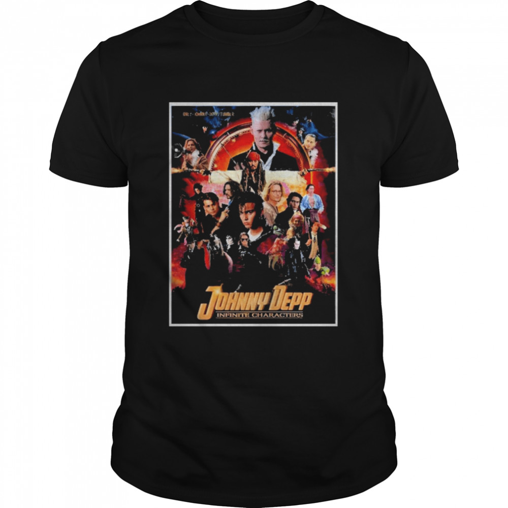 Johnny Depp Infinite Characters We Love You Shirt