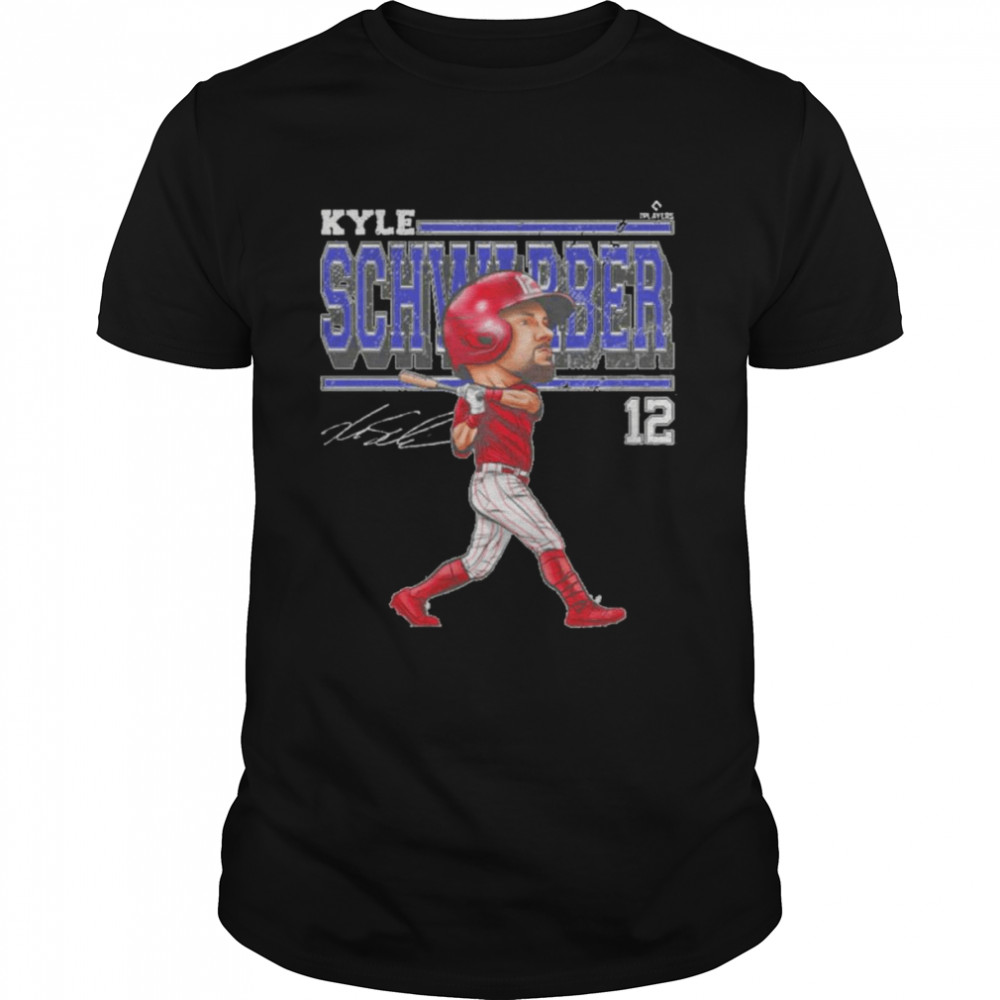 Kyle Schwarber Philadelphia Cartoon Baseball Signatures Shirt