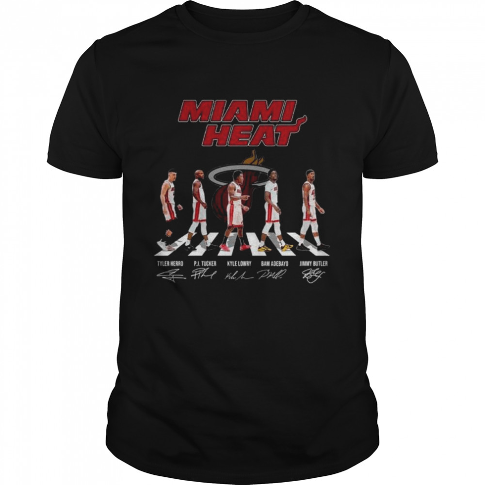 Miami Heat Abbey Road Tyler Herro Pj Tucker 2022 signatures shirt Classic Men's T-shirt