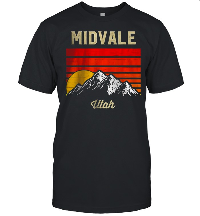 Midvale Utah Retro Vintage City State USA T-Shirt