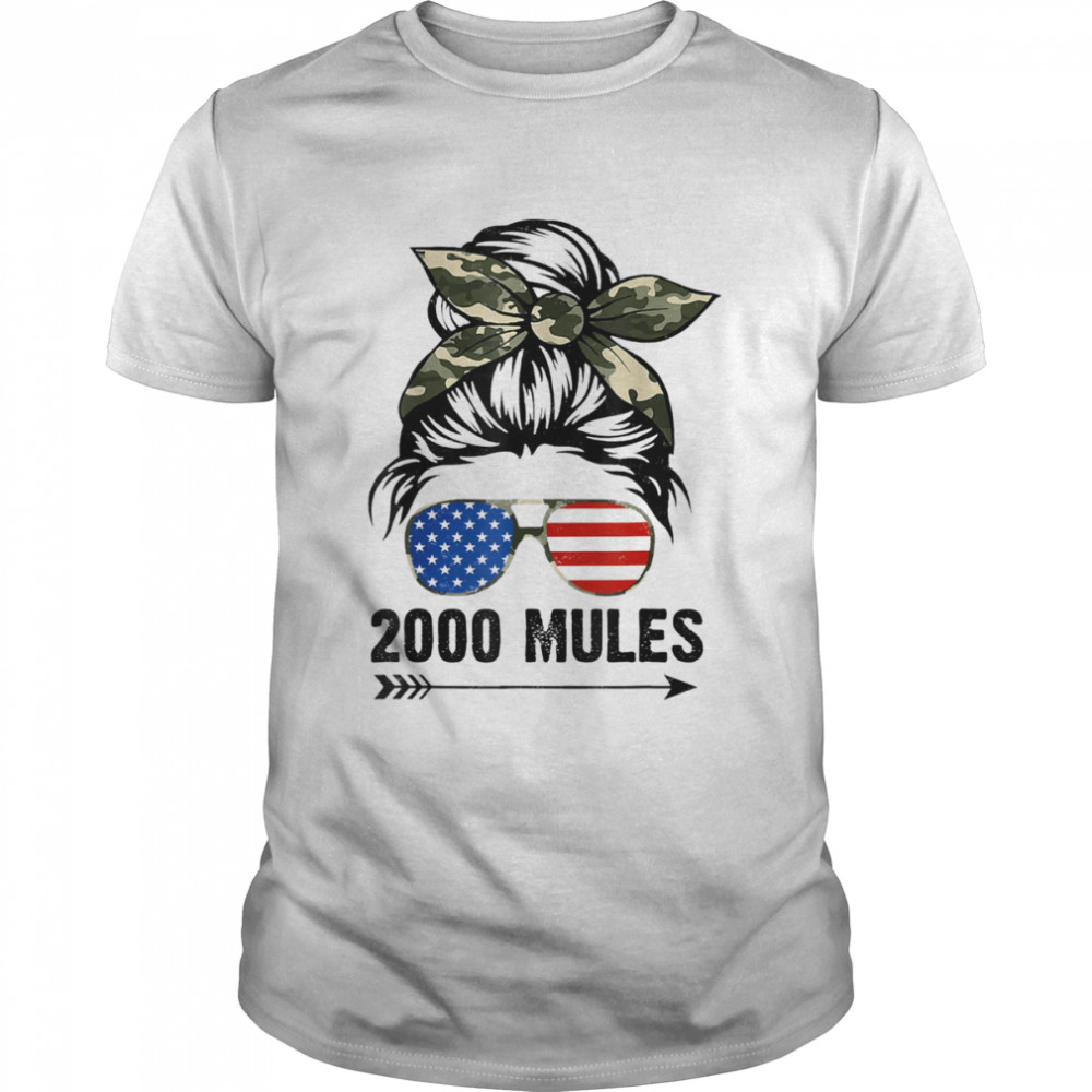 2000 Mules Game Is Over Pro Trump Messy Bun Usa 2024 Shirt