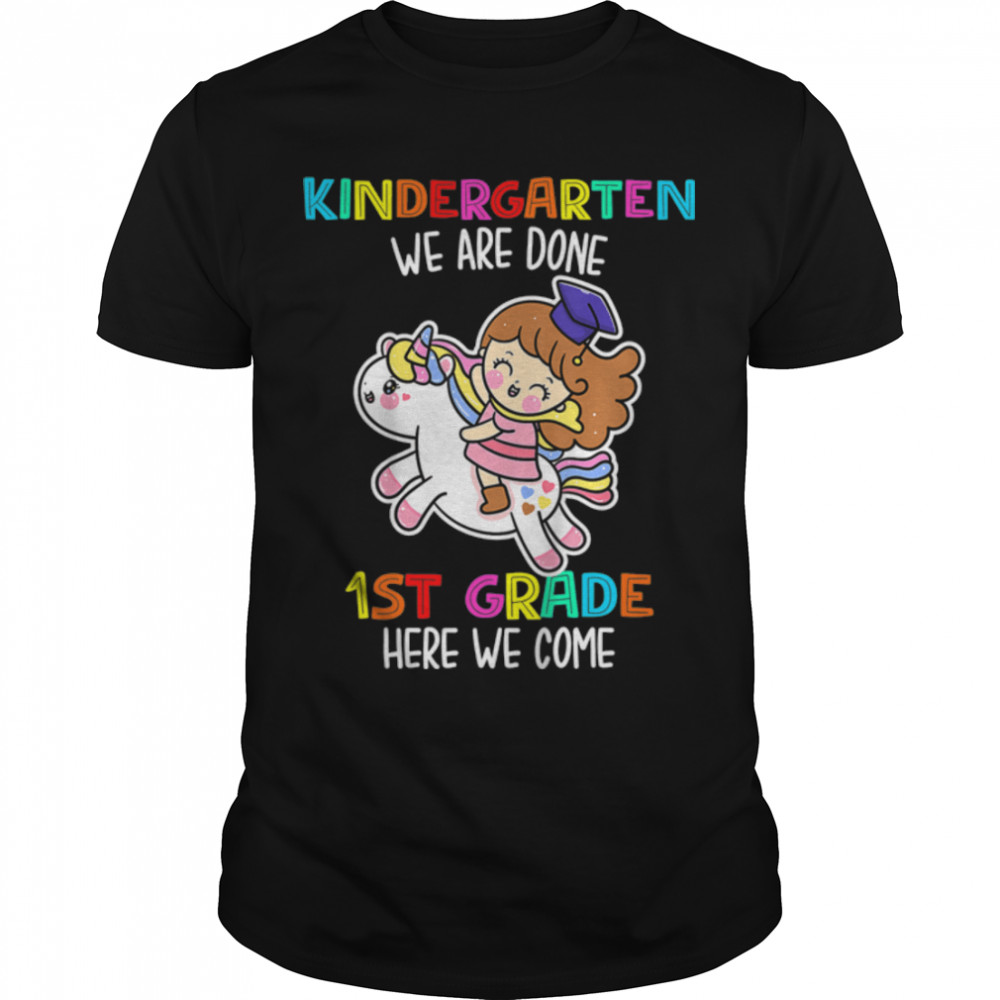 Kids Kindergarten We Are Done Unicorn Magical Class Of 2022 T- B0B1CTHDZW Classic Men's T-shirt