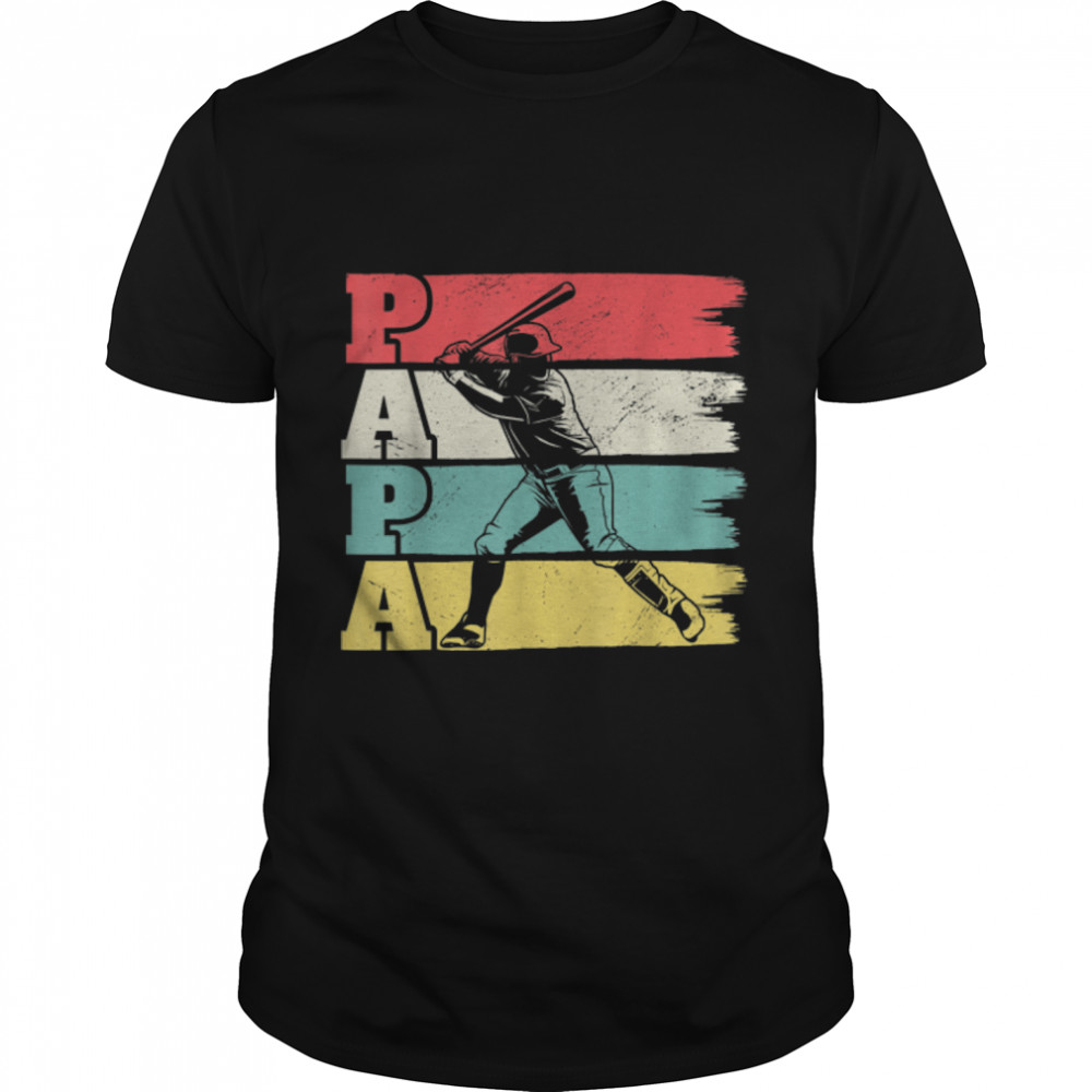 Baseball Papa - Baseball Vatertag T- B0B212D2L1 Classic Men's T-shirt