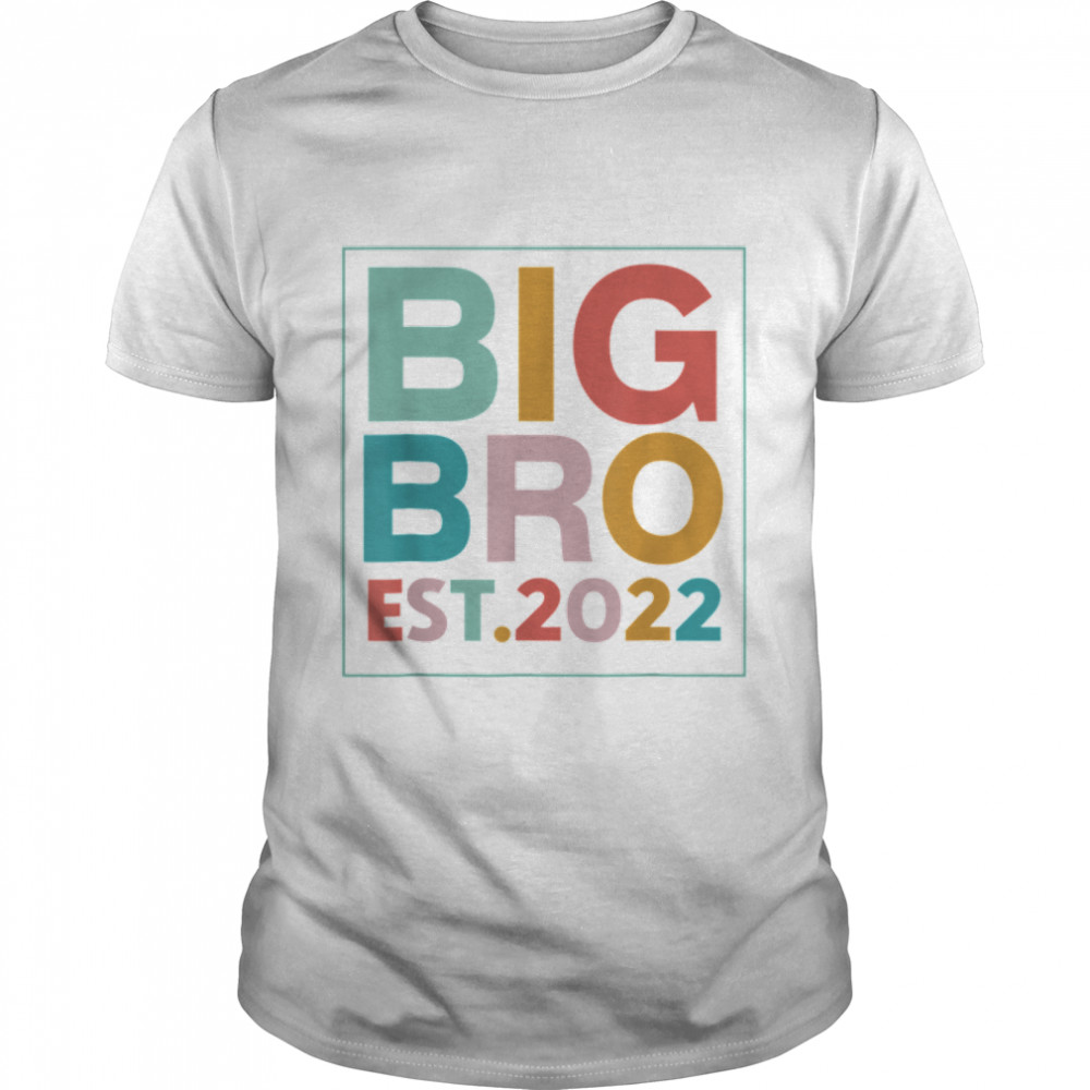 Big Bro Est. 2022 Promoted to Brother 2022 Father's Day T-Shirt B0B1ZQ8V9M