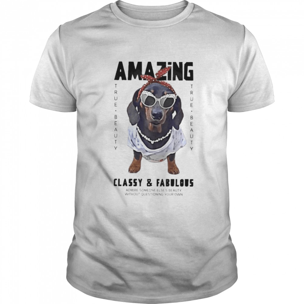 Dachshund Amazing true beauty classy and fabulous shirt