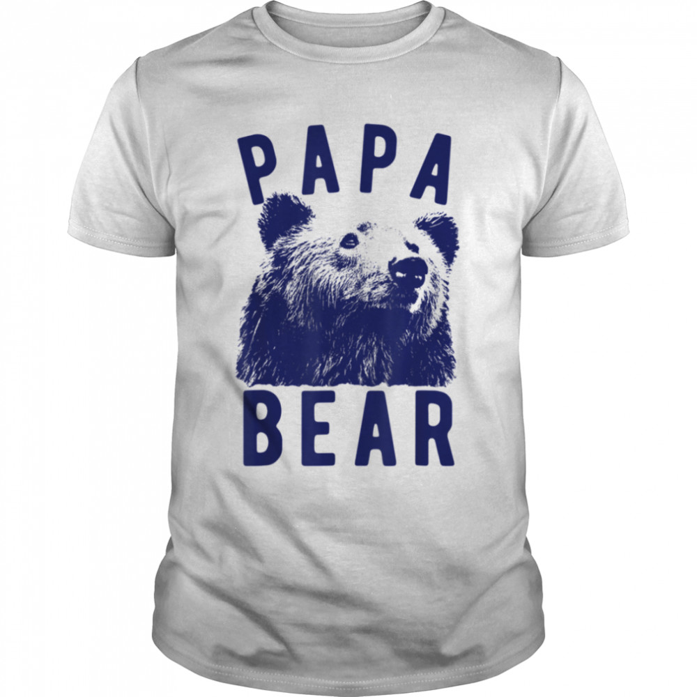 Papa Bear Great For Dad, Father, Grandpa Father's Day T-Shirt B0B1ZW32CQ