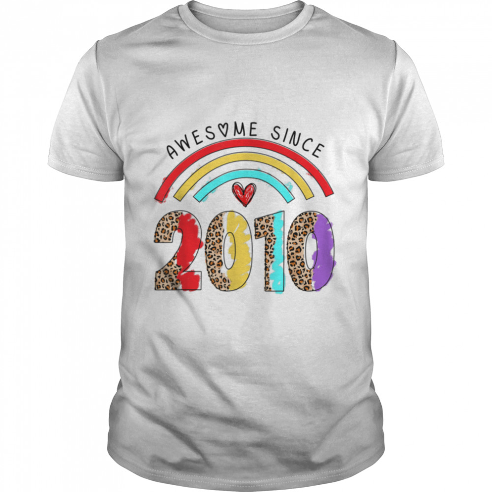 Rainbow Awesome Since 2010 It's My 12th Birthday Kids T- B0B213TD3W Classic Men's T-shirt