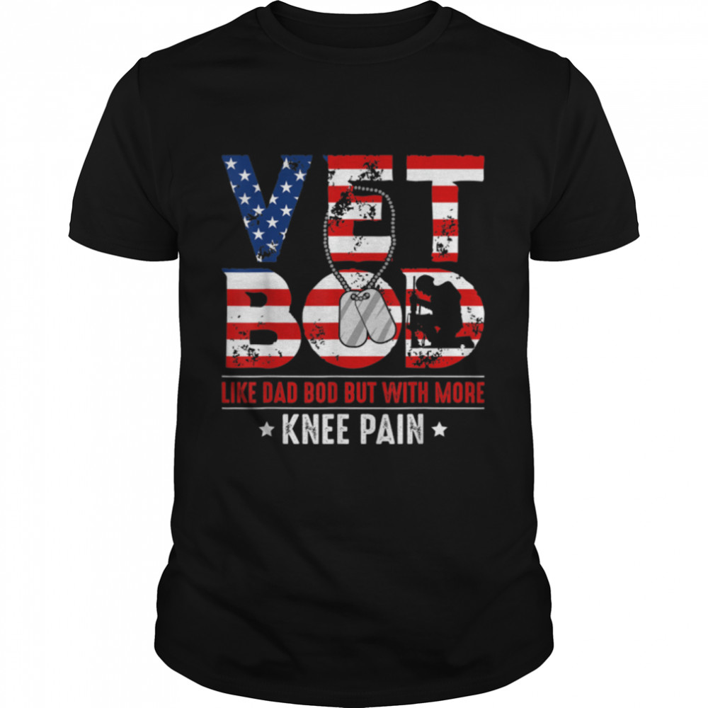 Vet Bod Like A Dad Bod But With More Knee Pain Vintage T-Shirt B0B213Hmy5