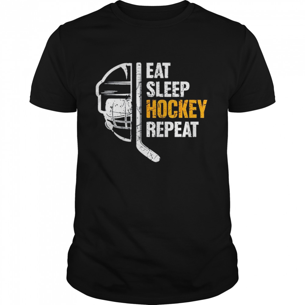 Eat Sleep Hockey Repeat Hockey T-Shirt