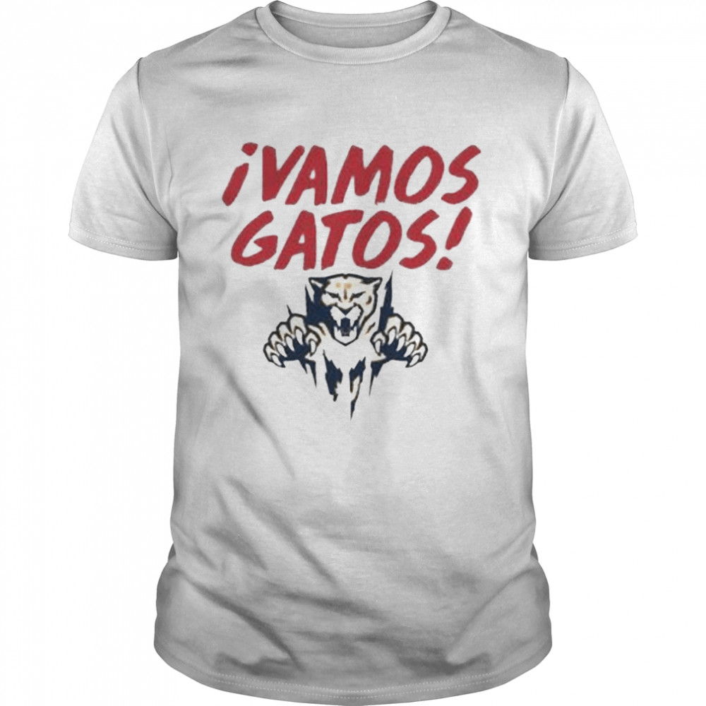 Florida Panthers Vamos Gatos Leaping Cat Shirt