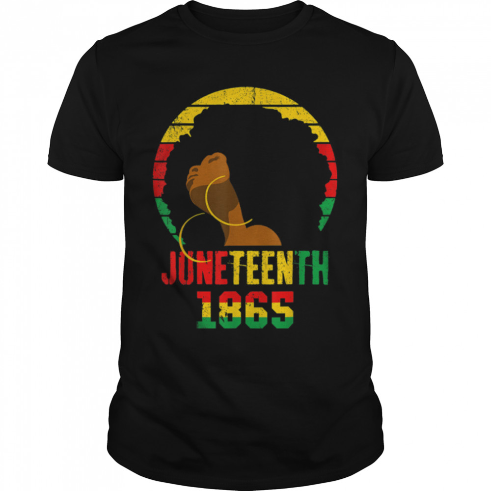 1865 Juneteenth Celebrate African American Freedom Day Women T-Shirt B0B2Dnwc6M