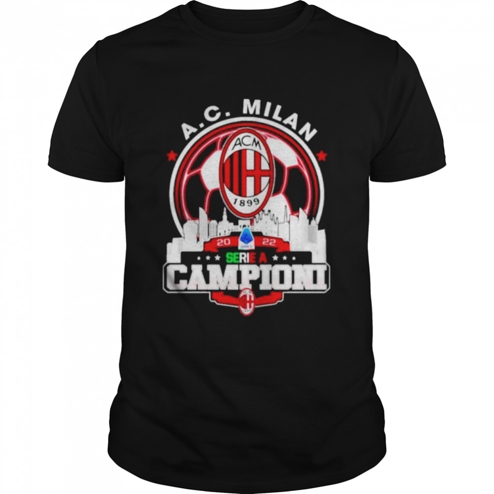 Ac Milan 2022 Serie A Champions Shirt