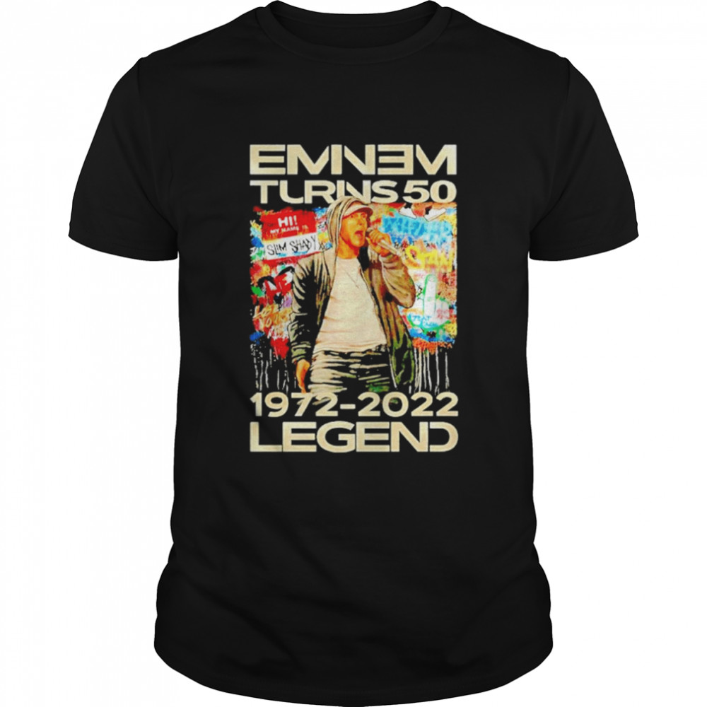 Eminem Turns 50 1972-2022 Legend  Classic Men's T-shirt