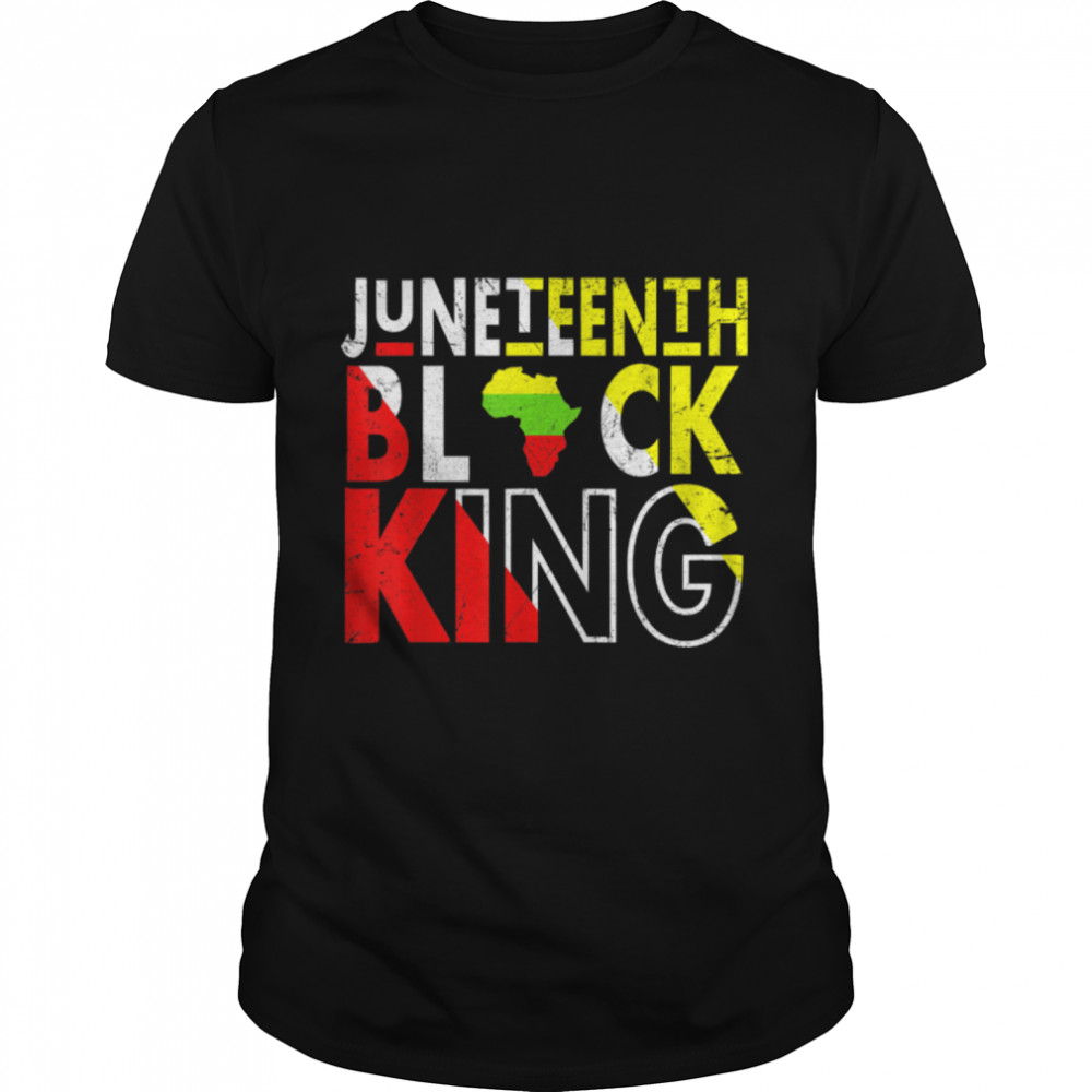 Juneteenth 1865 Black King Black Pride Black African America T-Shirt B0B2DFMX6F