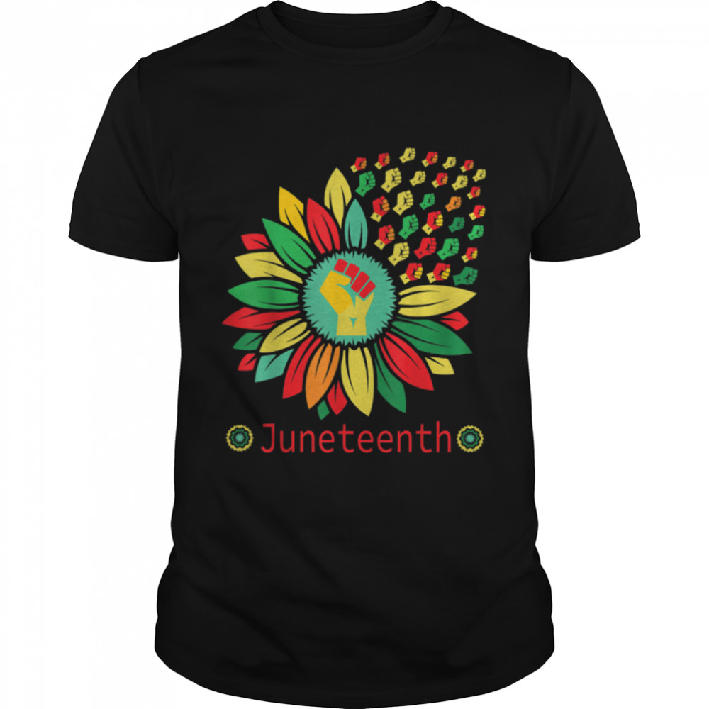 Juneteenth Sunflower Day African American Black Freedom 1865 T-Shirt B0B2Dmjnm3