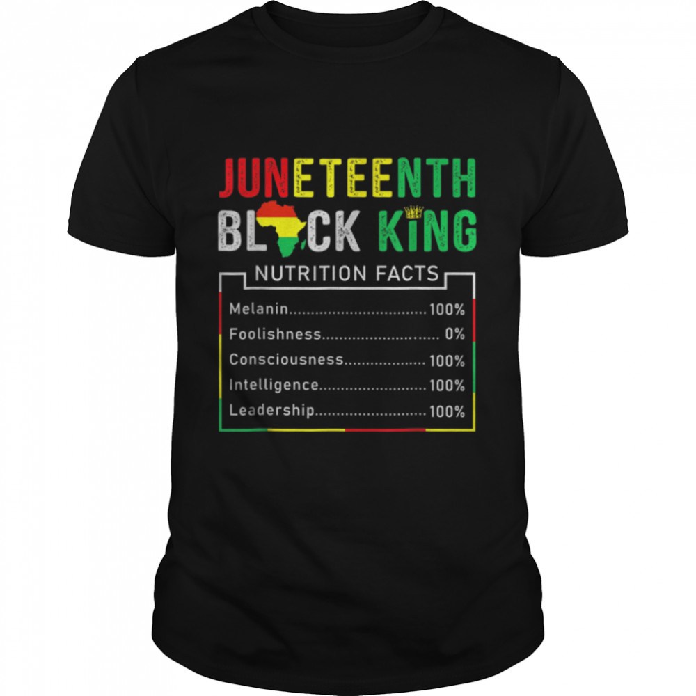 Juneteenth Womens Black Queen Nutritional Facts 4Th Of July T-Shirt B0B2Dj4Xcx