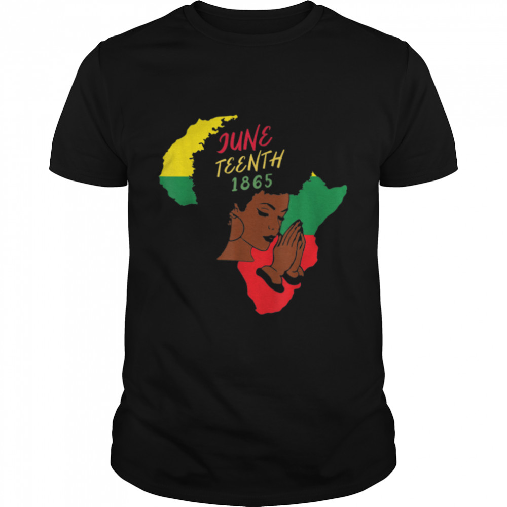 Remembering My Ancestors Juneteenth Black Freedom 1865 Gift T-Shirt B0B2Dmv1Z8