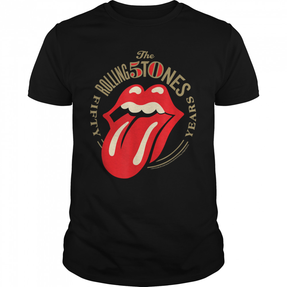 Rolling Stones 50 Years Tongue T- Classic Men's T-shirt