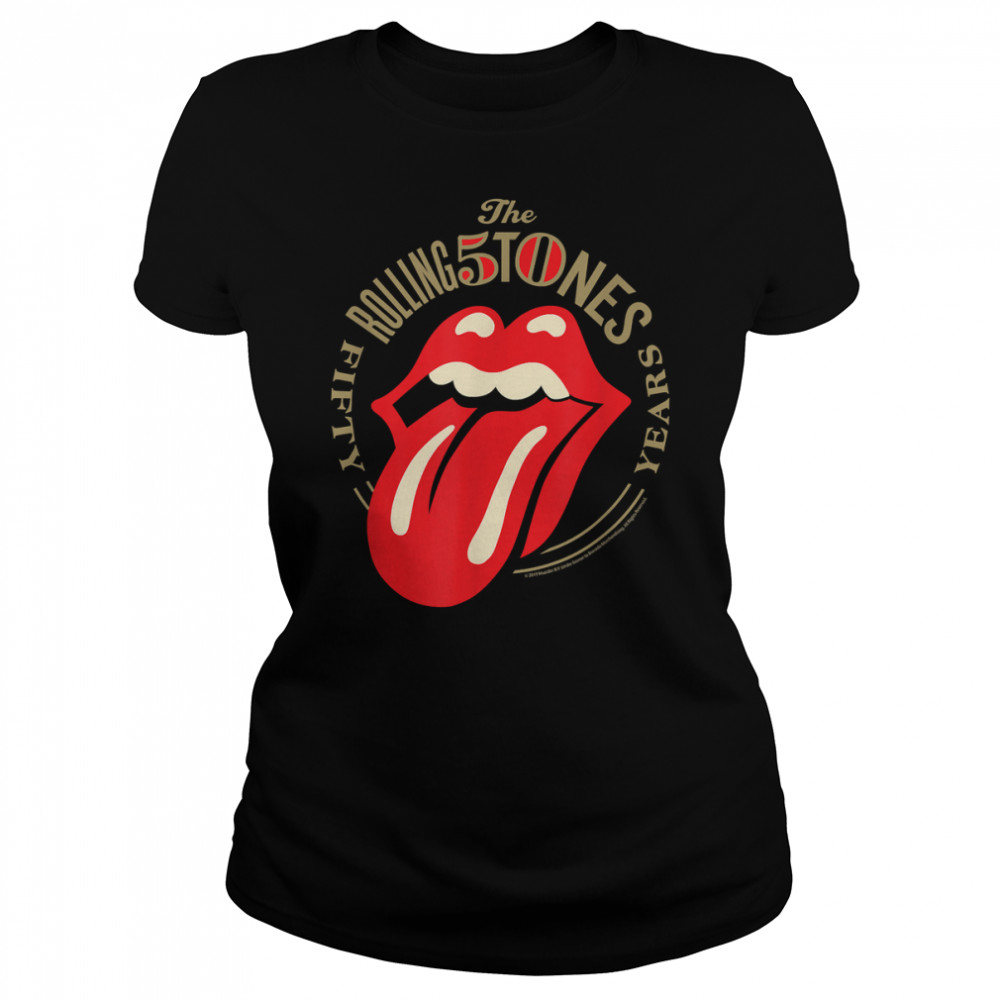 Rolling Stones 50 Years Tongue T- Classic Women's T-shirt