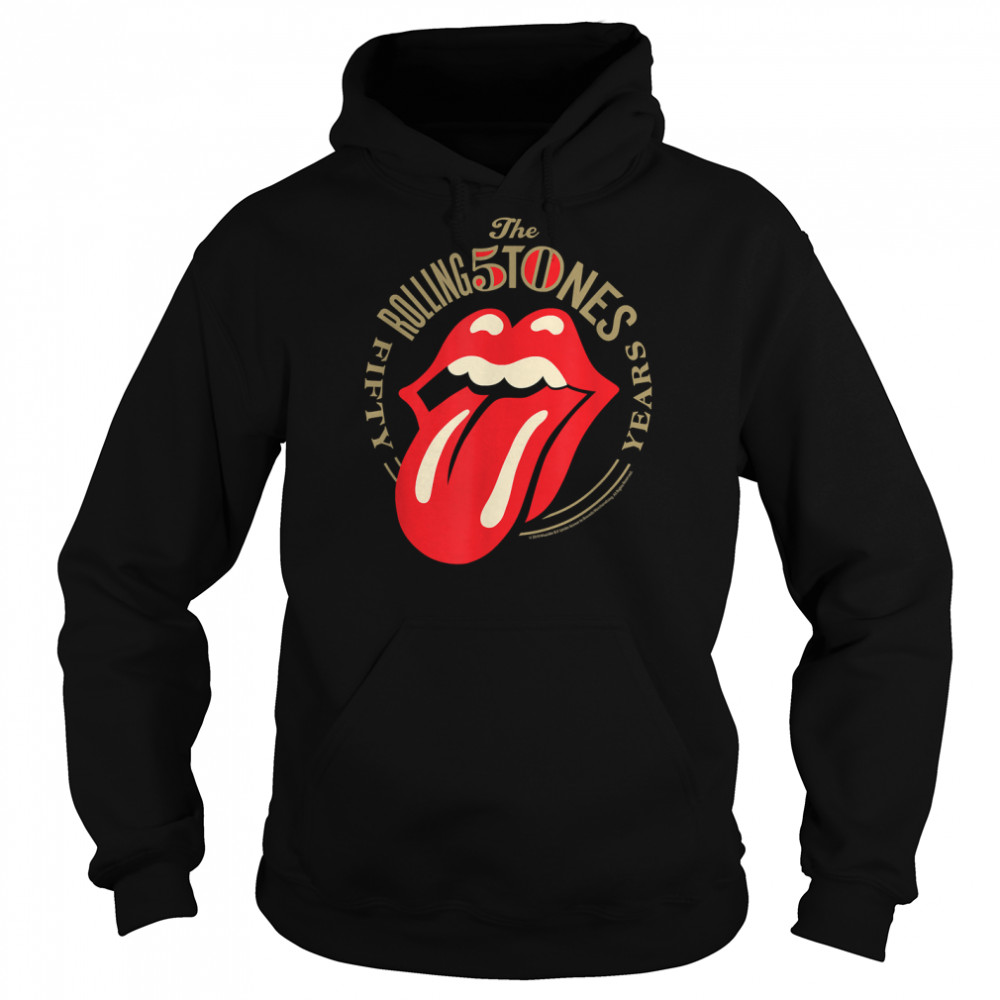 Rolling Stones 50 Years Tongue T- Unisex Hoodie