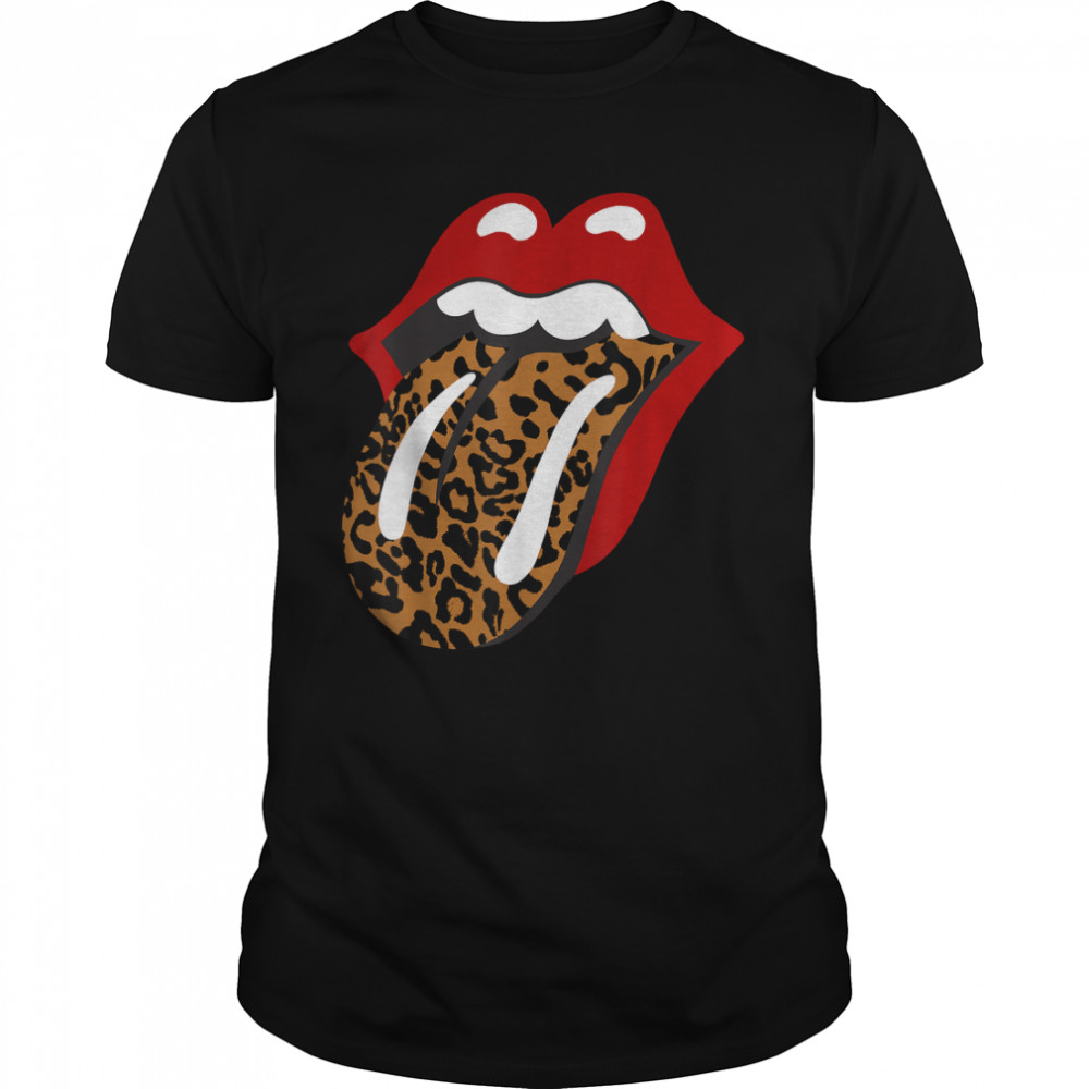 Rolling Stones Classic Leopard Tongue T- Classic Men's T-shirt