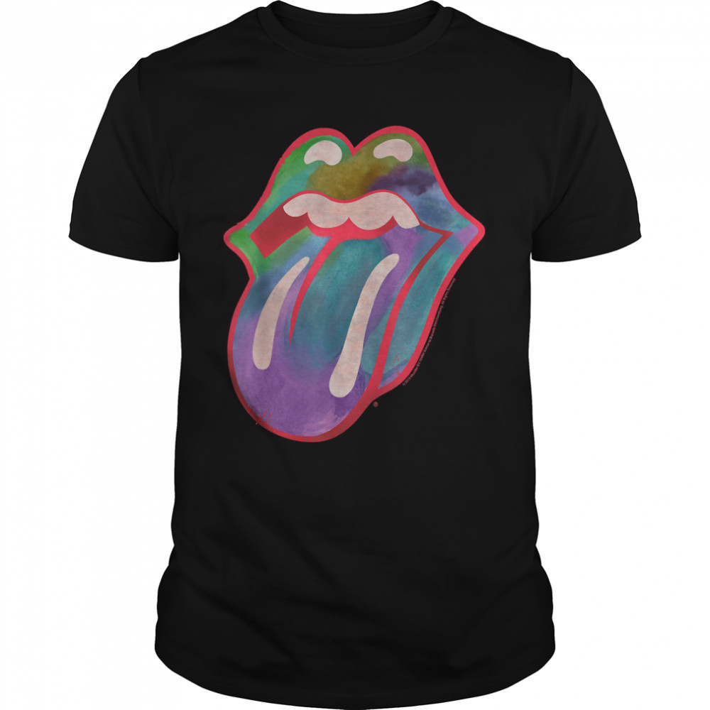 Rolling Stones Official Colour Tongue T- Classic Men's T-shirt