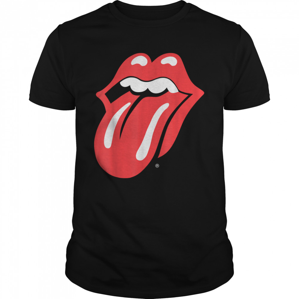 Rolling Stones Tongue Racerback Red and Black T- Classic Men's T-shirt